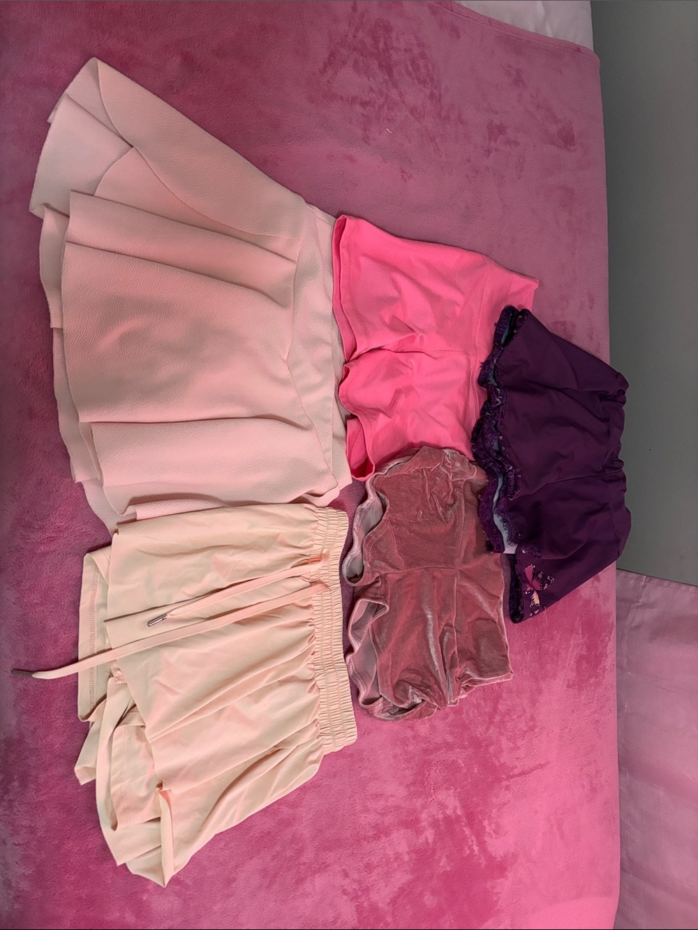 Pink & Purple Women's Circle and Skater Skirt Set